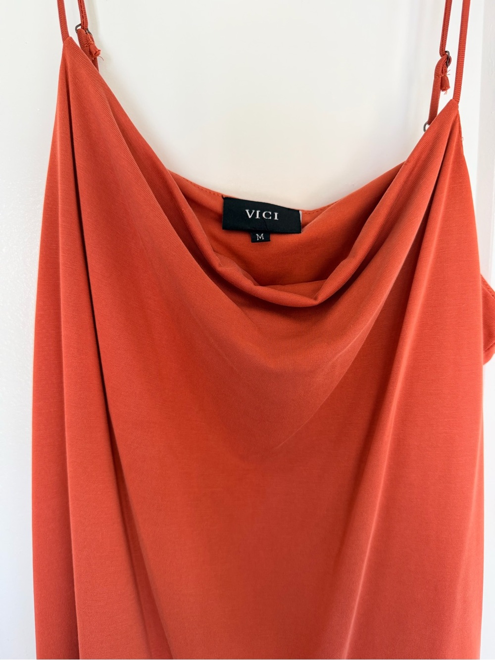Vici Rust orange Cowl Neck Tank